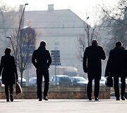 Vilnius paniręs į melsvą rūką