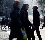 Vilnius paniręs į melsvą rūką