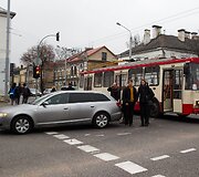Troleibuso ir &bdquo;Audi&ldquo; avarija Vilniuje