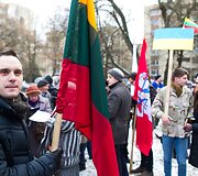 Pievai prie&scaron;ais Rusijos ambasadą neoficialiai suteiktas &bdquo;Euro Maidano&ldquo; vardas.