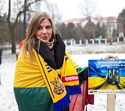 Pievai prie&scaron;ais Rusijos ambasadą neoficialiai suteiktas &bdquo;Euro Maidano&ldquo; vardas.