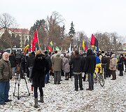 Pievai prie&scaron;ais Rusijos ambasadą neoficialiai suteiktas &bdquo;Euro Maidano&ldquo; vardas.
