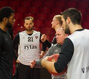 Atvira Vilniaus &bdquo;Lietuvos ryto&ldquo; ekipos treniruotė prie&scaron; rungtynes su Volgogrado &bdquo;Krasnyj Oktiabr&ldquo; klubu
