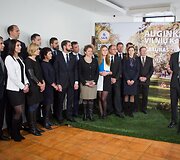 Artūras Zuokas ir Lietuvos Laisvės sąjungos kandidatai Vilniuje.