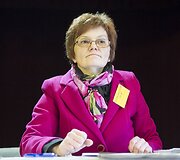 Lietuvos kurčiųjų draugijos prezidentė Roma Klečkovskaja