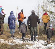 Atidaryta nauja pėsčiųjų ir slidinėjimo trasa