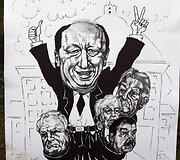 Politikų karikatūros į Vilnių atkeliavo i&scaron; Klaipėdos.