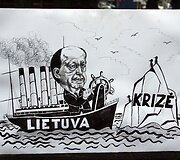 Politikų karikatūros į Vilnių atkeliavo i&scaron; Klaipėdos.