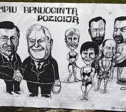 Politikų karikatūros į Vilnių atkeliavo i&scaron; Klaipėdos.