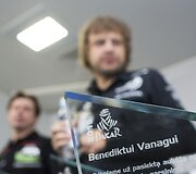 Lietuvos automobilių sporto federacija (LASF) pagerbė ir apdovanos Benedikto Vanago bei Antano Juknevičiaus ekipažus