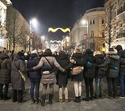 Gedimino prospekte &ndash; 16 simbolinių laužų