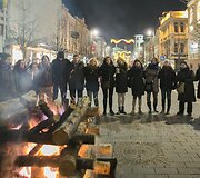 Gedimino prospekte &ndash; 16 simbolinių laužų