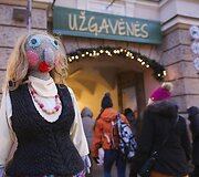 Užgavėnių &scaron;ventė Vilniaus mokytojų namų kiemelyje