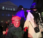 Užgavėnių &scaron;ventė Vilniaus mokytojų namų kiemelyje