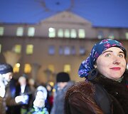 Užgavėnių &scaron;ventė Vilniaus mokytojų namų kiemelyje