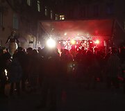 Užgavėnių &scaron;ventė Vilniaus mokytojų namų kiemelyje