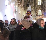 Užgavėnių &scaron;ventė Vilniaus mokytojų namų kiemelyje