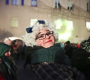 Užgavėnių &scaron;ventė Vilniaus mokytojų namų kiemelyje