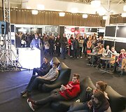 Knygų mugėje duris atvėrė &bdquo;Muzikos salė&ldquo;