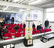 Lietuvos futbolo federacijos stadione spaudos konferencija