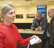 Kandidatai į Klaipėdos merus Vytautas Grubliauskas ir Agnė Bilotaitė