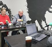 Kandidatai į Klaipėdos merus Vytautas Grubliauskas ir Agnė Bilotaitė
