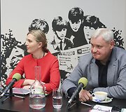 Kandidatai į Klaipėdos merus Vytautas Grubliauskas ir Agnė Bilotaitė
