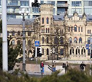 Pavasari&scaron;kai saulėta diena Vilniuje