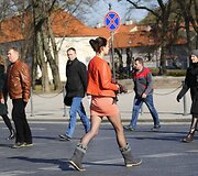 Pavasari&scaron;kai saulėta diena Vilniuje