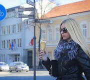 Pavasari&scaron;kai saulėta diena Vilniuje