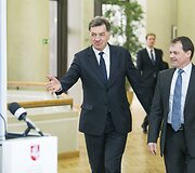 Algirdas Butkevičius ir Christophas Klingenas 