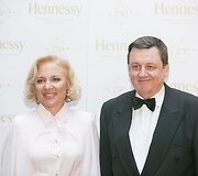 Rolandas Valiūnas su žmona Renata