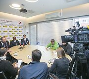 Regbio federacijos spaudos konferencija