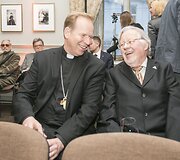 Juozas Gru&scaron;as ir Vytautas Landsbergis