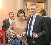 Kultūros ministras &Scaron;arūnas Birutis ir jo žmona Rasa Birutienė