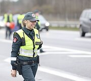 Penktadienio ankstų rytą Vilniaus kelių policijos reidas