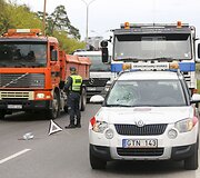 Avarija Geležinio Vilko gatvėje, Vilniuje.