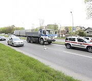 Avarija Geležinio Vilko gatvėje, Vilniuje.