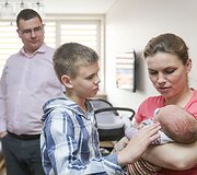 Monikos ir Lauryno Kasčiūnų &scaron;eima &ndash; &scaron;e&scaron;i mu&scaron;kietininkai