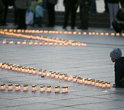 Katedros aik&scaron;tėje &ndash; 2000 žvakelių Antrojo pasaulio aukoms atminti