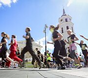 Vilniuje vyko didžiausias pavasario bėgimo renginys