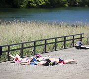 &Scaron;ilta vasaros pradžia vilniečių į paplūdimius dar nei&scaron;viliojo