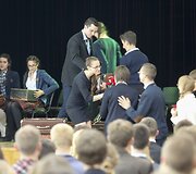 Vilniaus Mikalojaus Dauk&scaron;os vidurinėje mokykloje nuaidėjo paskutinis skambutis