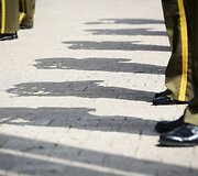 Valstybės vėliavos pakėlimo ceremonija Nepriklausomybės aik&scaron;tėje, Vilniuje