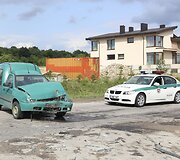 Vilniaus rajone susidūrė trys automobiliai