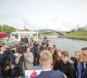 Remigijus &Scaron;ima&scaron;ius pristatė Neries krantinės modernizavimo projektą
