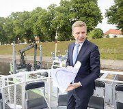 Remigijus &Scaron;ima&scaron;ius pristatė Neries krantinės modernizavimo projektą