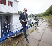 Remigijus &Scaron;ima&scaron;ius pristatė Neries krantinės modernizavimo projektą