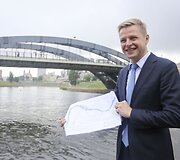 Remigijus &Scaron;ima&scaron;ius pristatė Neries krantinės modernizavimo projektą