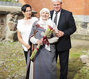 Ona Skaistutė Idzelevičienė, Irena Nakienė-Kontautaitė ir Vytautas Grubliauskas